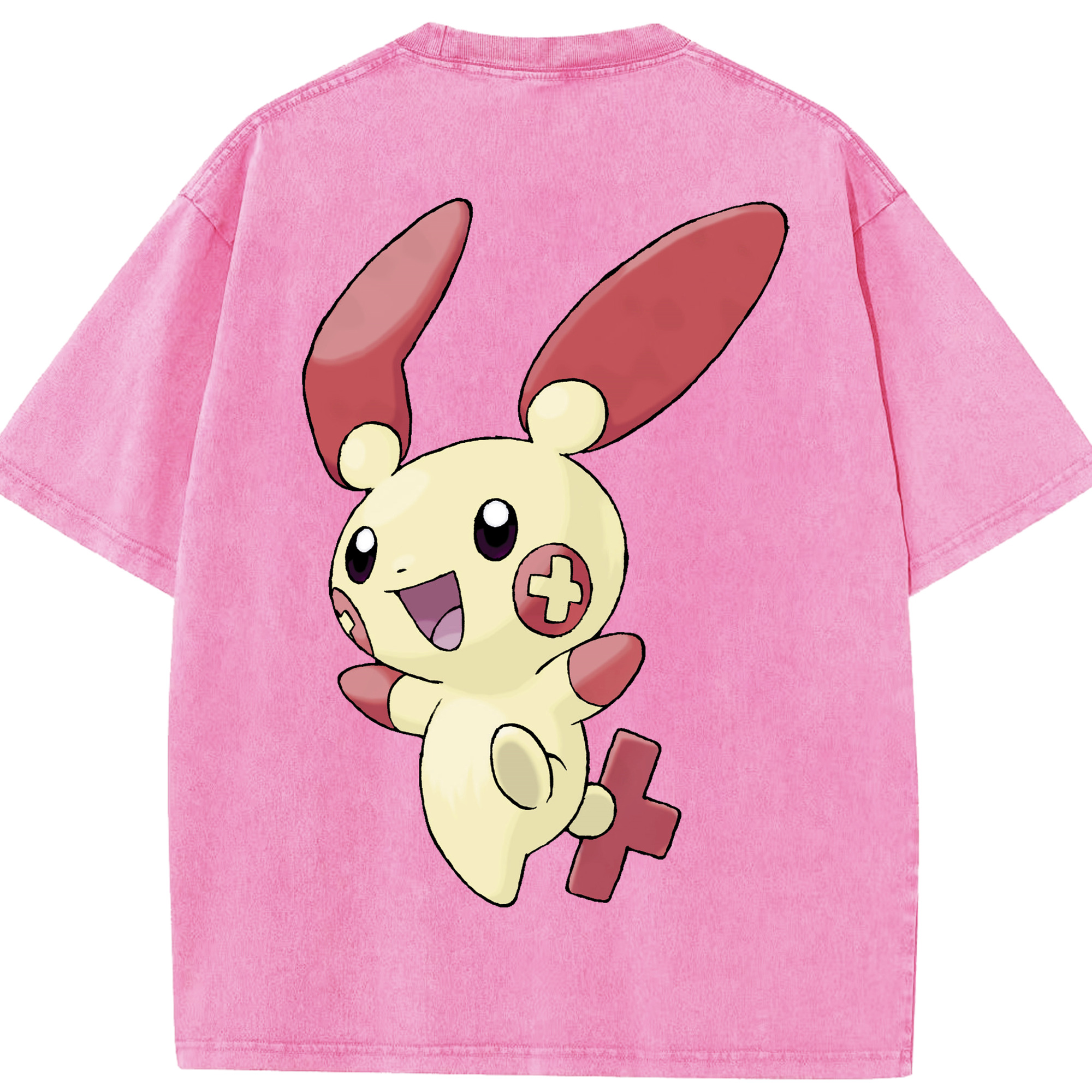 （画像用） ポケットモンスター Pokémon 綿100% ヴィンテージ風 半袖Tシャツ（背面プリント）
